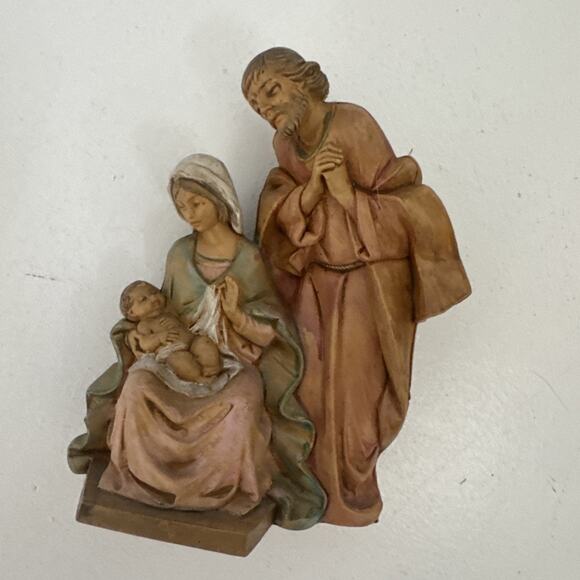 Vintage Fontanini‎ Holy Family Nativity Joseph Mary Baby Jesus ITALY Made Angel - Picture 10 of 11